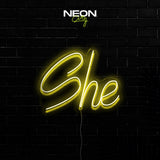 She